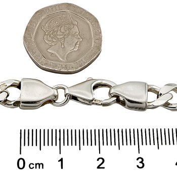 Silver 19 inch Curb Chain